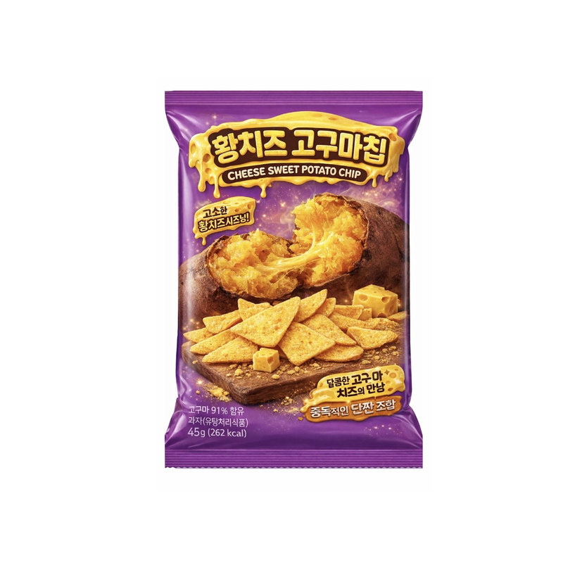 韩国直邮CU黄芝士地瓜片香脆