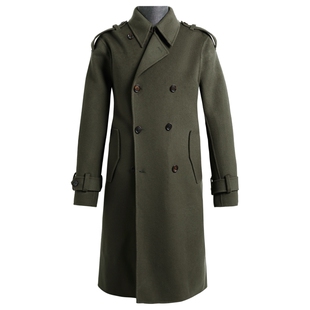 【100%羊毛面料】VICUTU威可多男士时尚翻领商务休闲双面呢子大衣