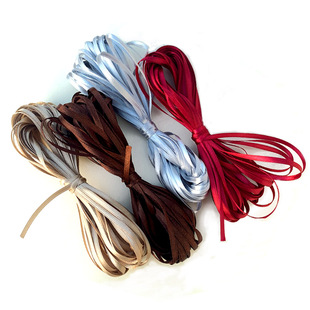 1分丝带 书签细绳子3mm缎带0.3cm彩色织带吊牌许愿卡红色挂绳10米