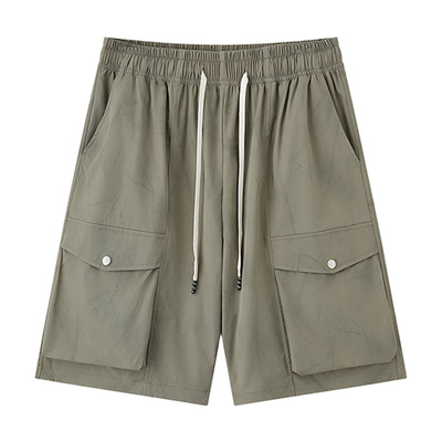 itFIVECM扎染宽松休闲五分裤男