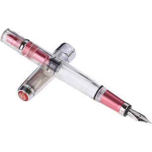 官方旗舰店twsbi三文堂钻石580AL钢笔学生专用男士商务透明大容量练字书法笔女生礼物送礼定制活塞吸墨刚笔