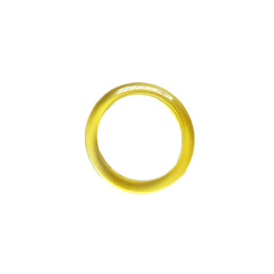 天然黄玉髓戒指尾戒玛瑙玉石轻奢高级感柠檬黄指环时尚网红气质女