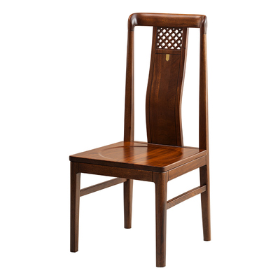新中式乌金木实木餐椅家用客厅