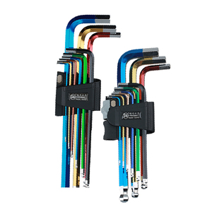 日本福冈进口工业级内六角扳手套装内6角汽车梅花工具螺丝刀德国