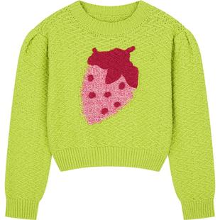 UOOYAA/乌丫「Sweet Girls」趣味草莓提花毛衫