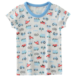 男童短袖夏装T恤宝宝纯棉网眼半袖打底衫儿童薄款上衣透气居家服