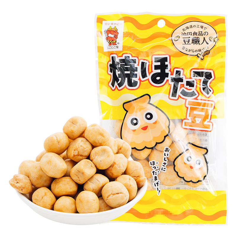 日本进口 池田食品 扇贝味脆皮花生 65g 休闲零食下酒菜聚会宴客