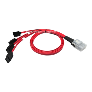 SAS线 MiniSAS转Sata线 连接线sas1分4 数据转换 硬盘数据转换线