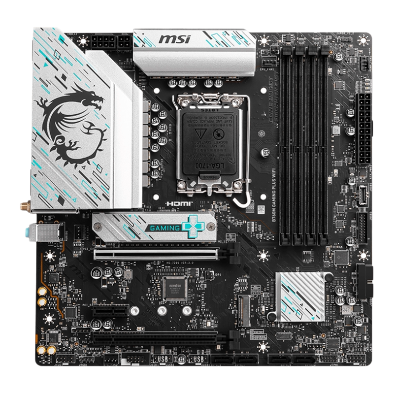 微星 B760M GAMING PLUS WIFI 6E电竞游戏主板 支持14代i7 i9