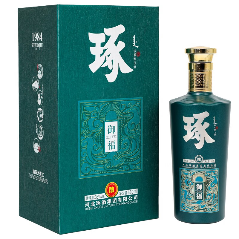 琢酒御福浓香纯粮白酒38度整箱