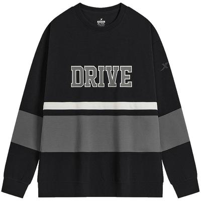 特步套头卫衣男款美式复古