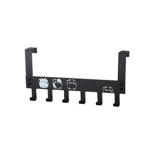 无痕门后挂钩家用免打孔卧室门上置物架子壁挂创意连排挂架挂衣架