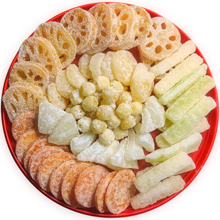 冬瓜糖莲子莲藕马蹄组合广东结婚新年老式年货贺年糖果蜜饯零食条