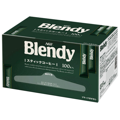 日本直邮 Blendy AGF 盒装速溶纯黑咖啡 学生提神 2g×100条