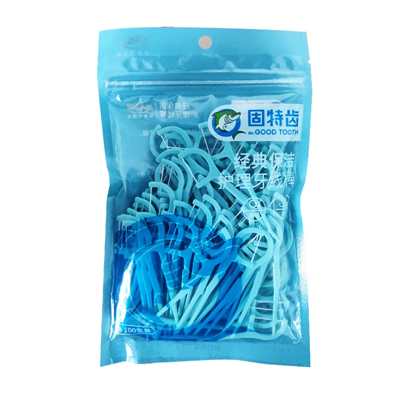 固特齿牙线棒超细滑尾部去臭