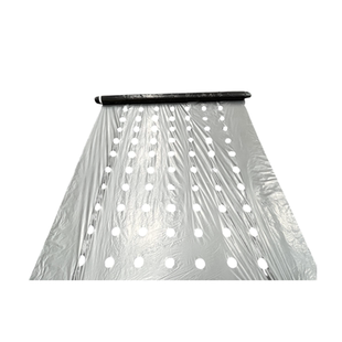 打孔银黑地膜农用种植种菜专用塑料薄膜防草银黑双色反光带孔