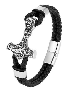 雷神之锤欧美新品热卖首饰牛皮绳