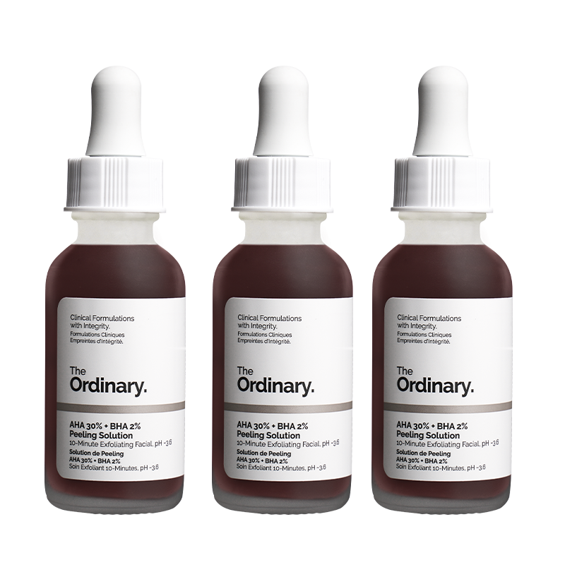 三瓶TheOrdinary30%果酸水杨酸