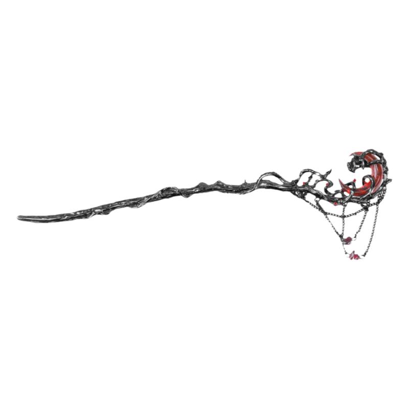 无月之夜黑色月亮发簪暗黑风