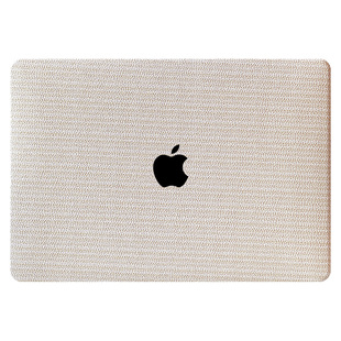 新款浮雕布条纹保护壳适用苹果电脑保护套macbook14寸笔记本皮壳air15pro16air13.6M5M2M3M4防刮耐磨防污