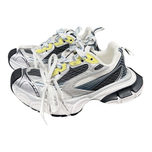 先峰名典真皮女鞋2025秋新款欧货厚底百搭老爹鞋松糕底休闲运动鞋