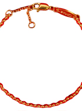 庙街文创马年铜链红绳精致编织细手绳重视国潮手链叠戴百搭手饰