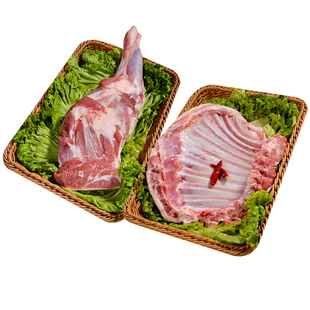 正宗内蒙锡盟散养羔羊肉前腿羊排组合羊腿肋排手把羊肉新鲜原切