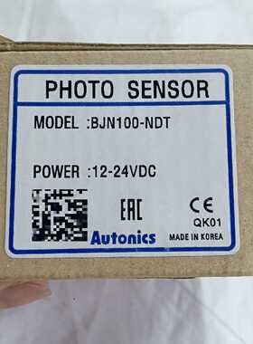 全新奥托尼克斯光电传感器，型号BJN100-NDT，韩国原装议价