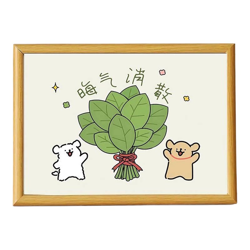 赵露思同款柚子叶线条小狗相框