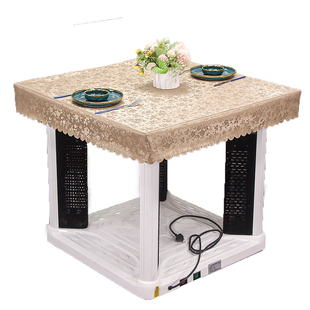 烤火桌罩正方形桌布防水防油免洗电炉罩皮罩茶几布罩烤火炉方桌