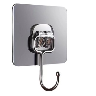 不锈钢加大挂钩墙上自粘超强无痕粘钩强力不掉挂勾勾墙壁厨房重物