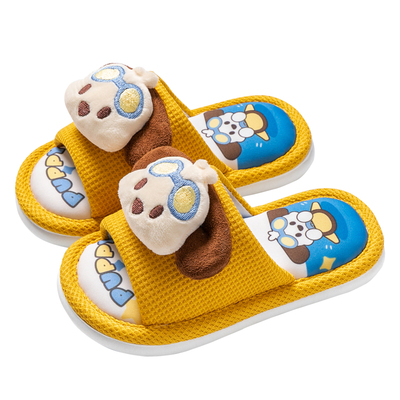 悦咖可爱卡通男童室内儿童拖鞋