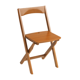 意大利原装复古风樱桃木色实木椅子家用餐椅便携折叠餐桌椅套装