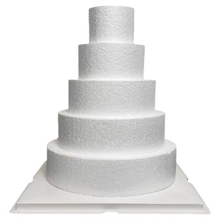 泡沫模型泡沫胚68寸蛋糕裱花抹面练习烘焙模具仿真假体蛋糕胚圆形