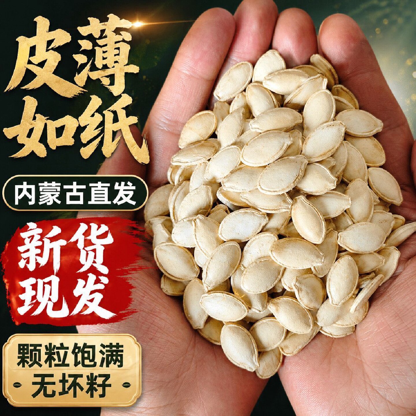 三龙源生南瓜子健康原生态原味瓜子内蒙古三龙源南瓜籽椒盐卤味瓜