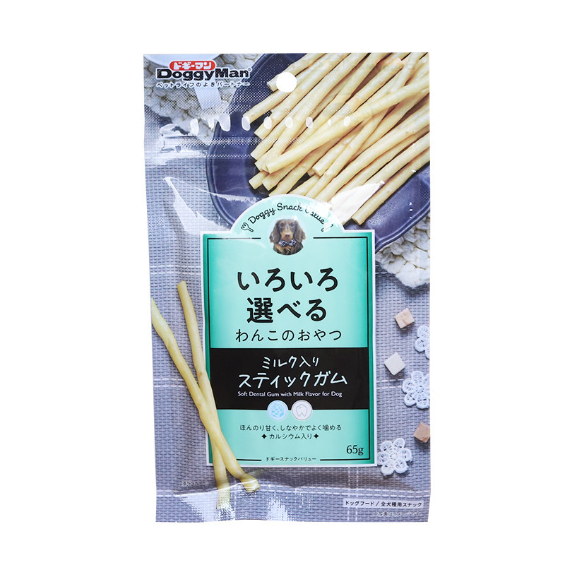 多格漫柔韧牛奶棒80g狗狗磨牙棒