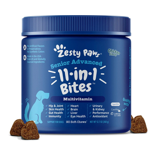 【现货】美国Zesty Paws老年狗11合1宠物犬ZP复合维生素鸡肉味