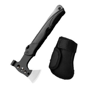 户外多功能斧头折叠斧锤斧子带刀锯便携露营车载一体野营组合工具