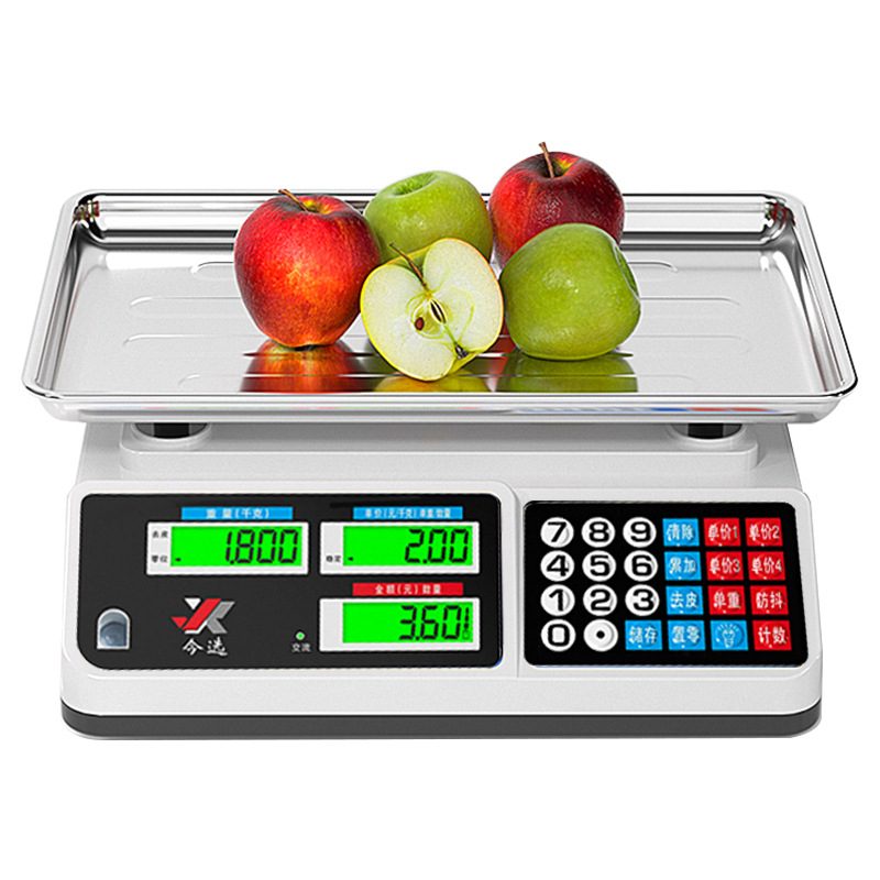 电子计价称双显卖菜30kg超市厨房烘焙小台秤摆摊商用电子秤商用