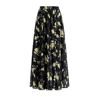 夏季新款雪纺半身裙舞裙沙滩长裙