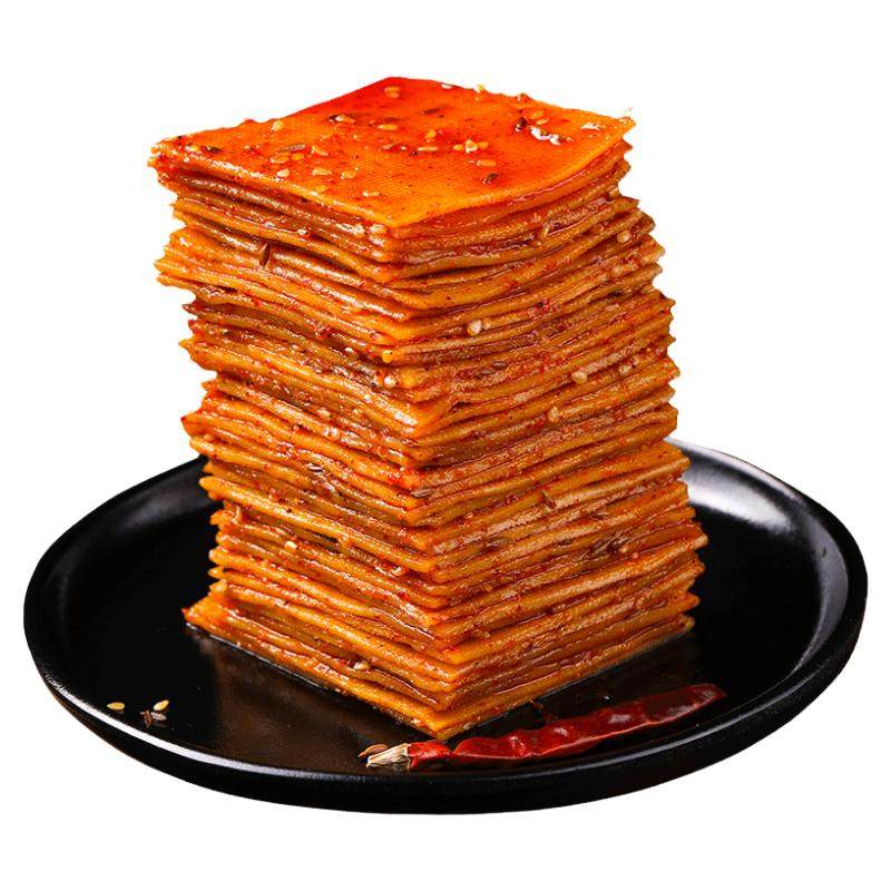 思乡山大千张豆皮辣条厚豆干零食小吃休闲辣味食品平江特产豆腐干