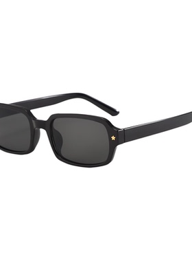 刘亦菲同款复古小框防紫外线墨镜