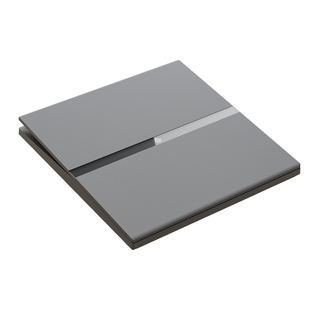 TEP国际电工超薄开关插座奶油灰面板一开双控五孔16A三孔空调插座