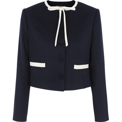 BORAAKSU法式优雅撞色短外套