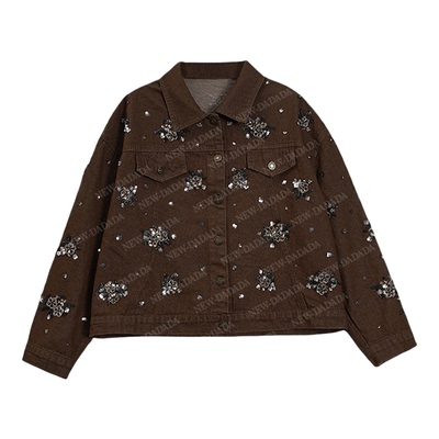 新款牛仔短外套女时髦洋气小个子