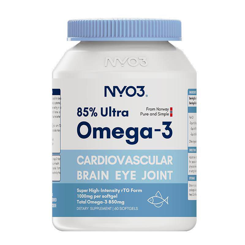 NYO3挪威深海鱼油omega3高浓度软胶囊中老年epa女生成人健身DHA