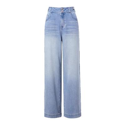 牛仔裤阔腿裤直筒长裤女士气质