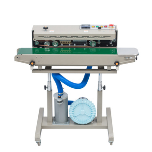 鼎业DBF-1000A面包充气封口机 商用自动连续食品袋薯片冲气包装机