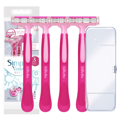 吉列手动式刮毛刀3层刀片脱毛刀