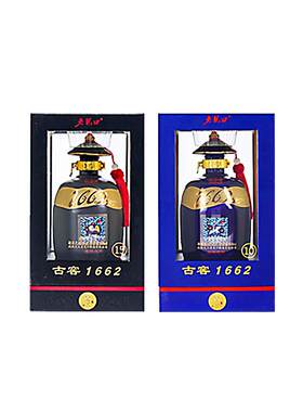 老龙口文臣武将古窖45度收藏礼盒